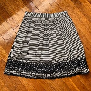 Kate Spade Navy/White Striped Skirt